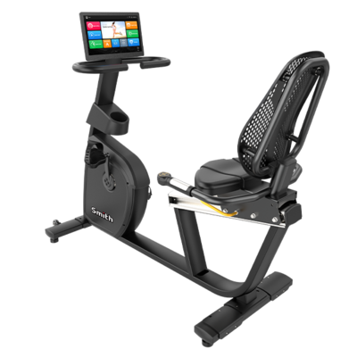 Горизонтальный велотренажер Smith RBS 3.7 с экраном iSmart 15,6" (фото, вид 1)